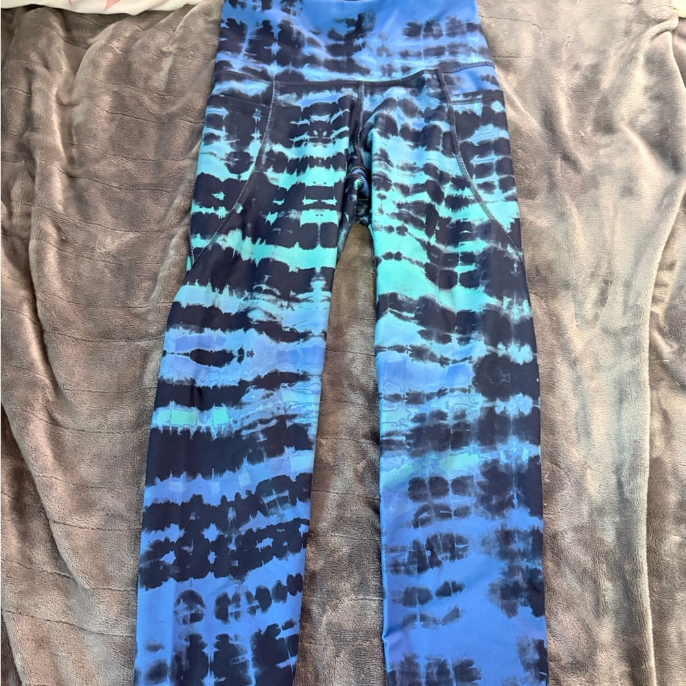 Old Navy Blue Tie-Dye Kids Leggings